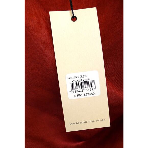 BEC + BRIDGE Nadia Maxi Slip Slit Dress Auburn Rust Anthropologie 2 NWT $330 - Picture 5 of 15